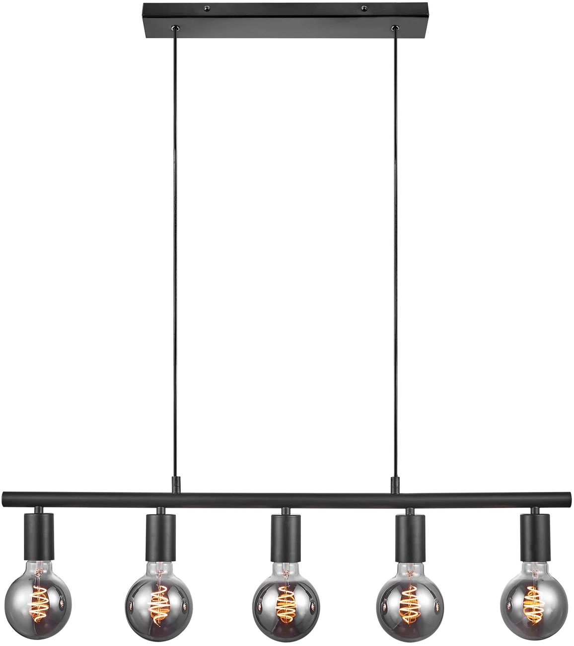 Nordlux Paco závěsné svítidlo 5x25 W černá 2213273003