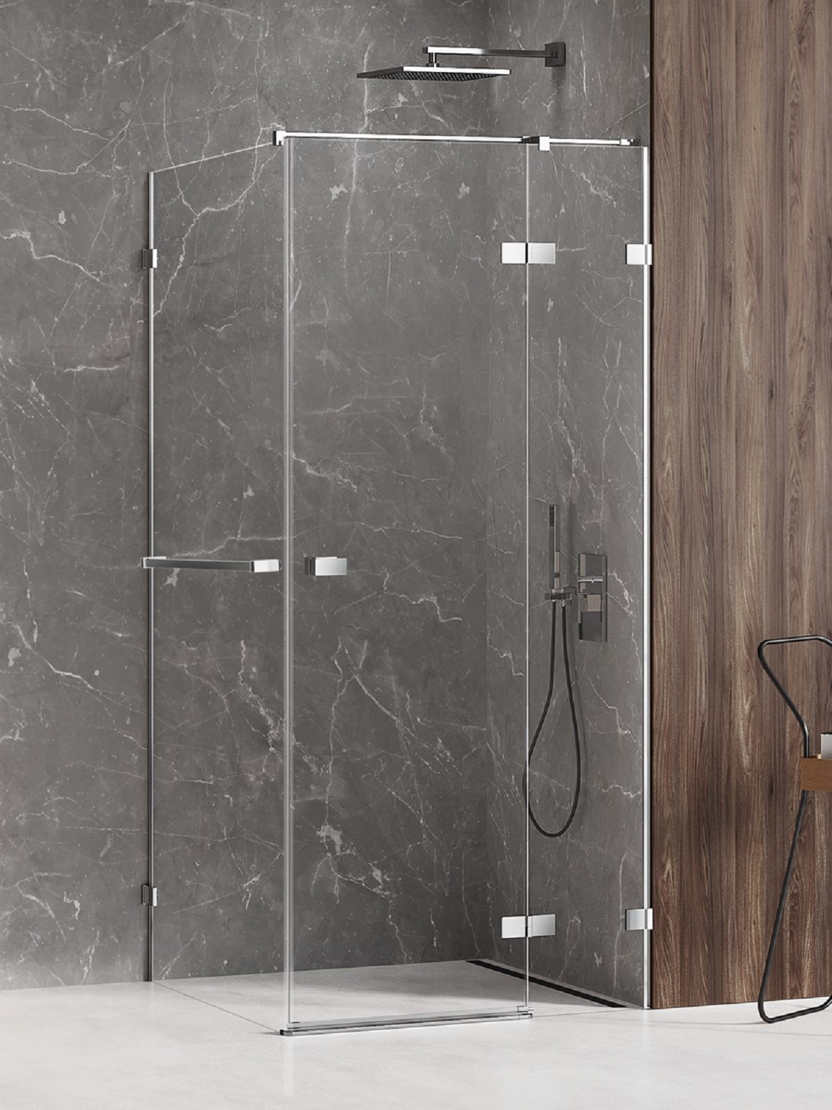 New Trendy Avexa sprchový kout 110x80 cm obdélníkový chrom lesk/průhledné sklo EXK-2432