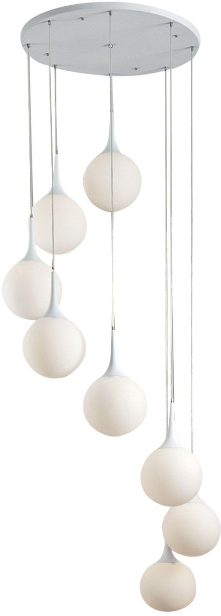 MaxLight Bolle závěsné svítidlo více než 6x60 W bílá CX4094