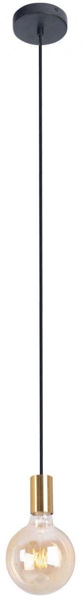 MaxLight Todi závěsné svítidlo 1x40 W černá-zlatá P0398
