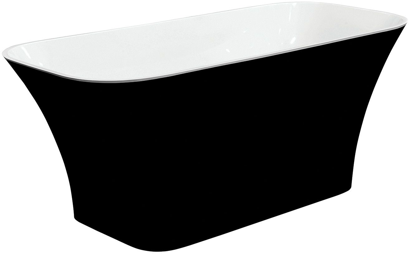Besco Assos volně stojící vana 160x70 cm obdélníková dvoubarevná #WMMC-160-AKG