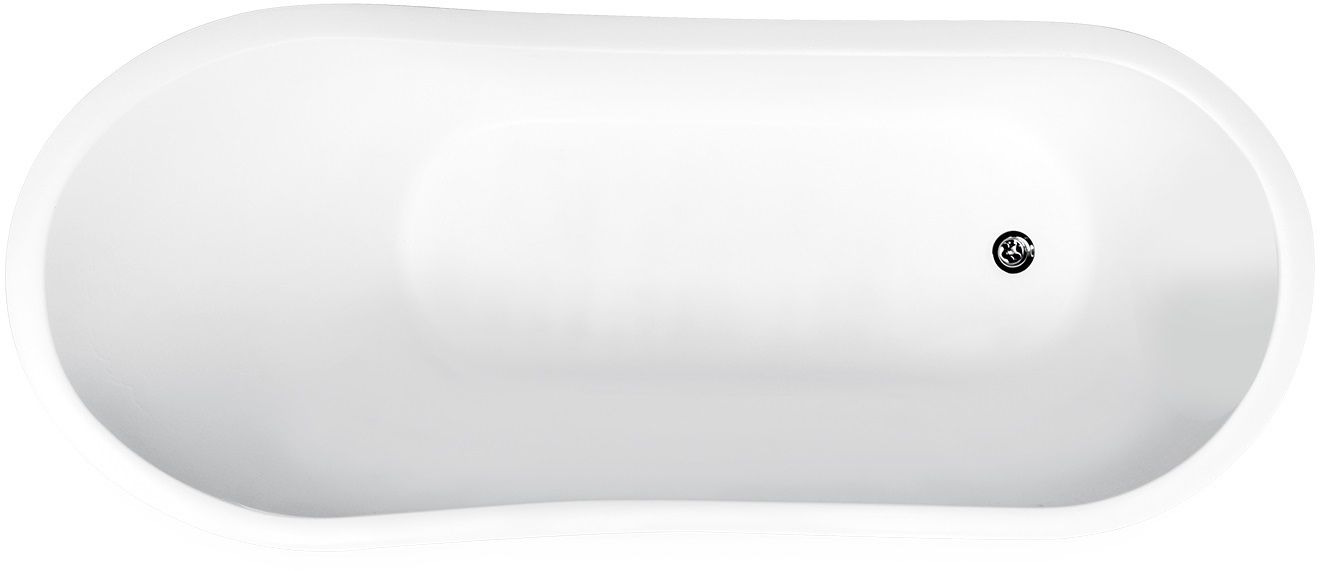 Besco Gloria volně stojící vana 160x68 cm oválná dvoubarevná #WMMC-160-GLB