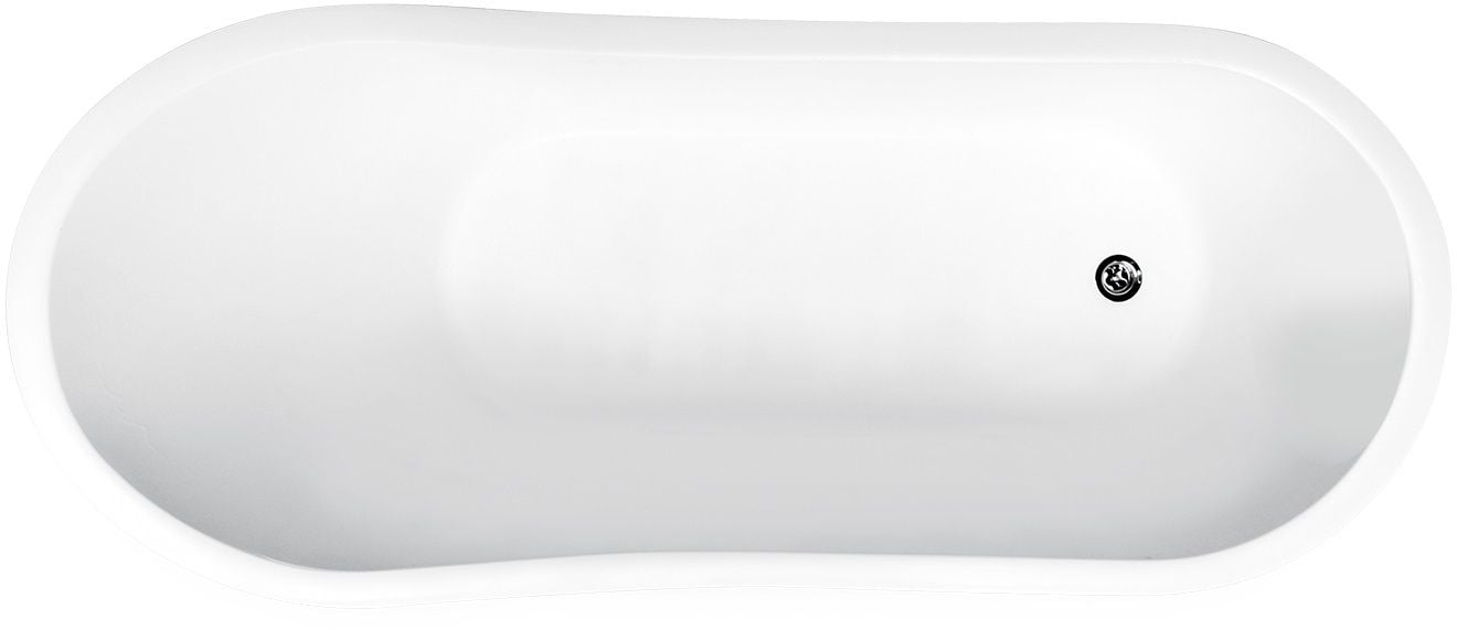Besco Gloria volně stojící vana 150x66 cm oválná dvoubarevná #WMMC-150GLW