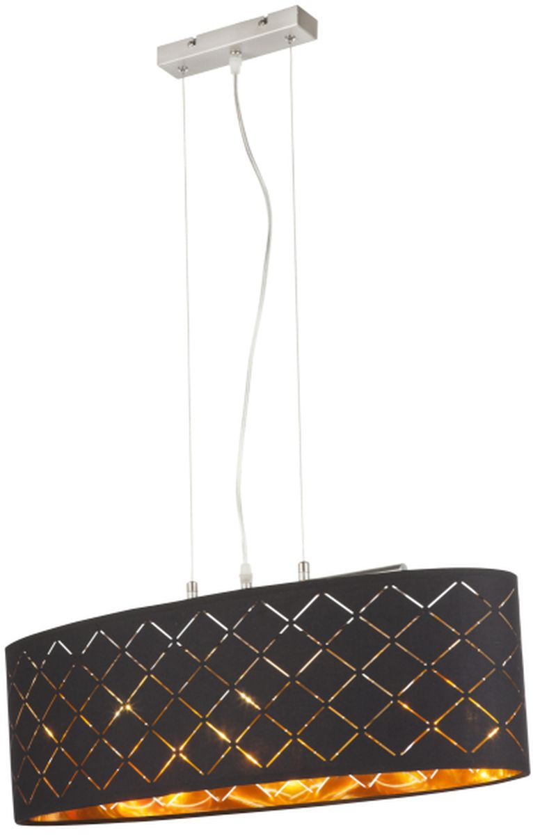 Globo Lighting Clarke závěsné svítidlo 3x60 W černá-zlatá 15229H2