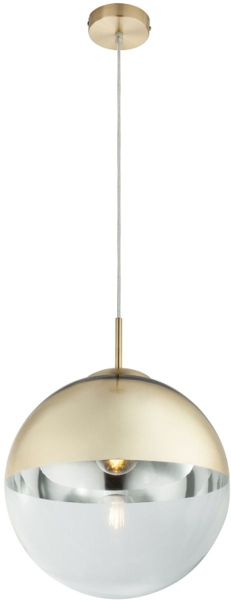 Globo Lighting Varus závěsné svítidlo 1x40 W průhledná-zlatá 15857