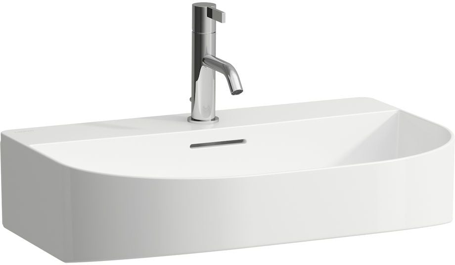 Laufen Sonar umyvadlo se 3 otvory 60x42 cm polokulatý klasický-nábytkový bílá lesk H8163420001081
