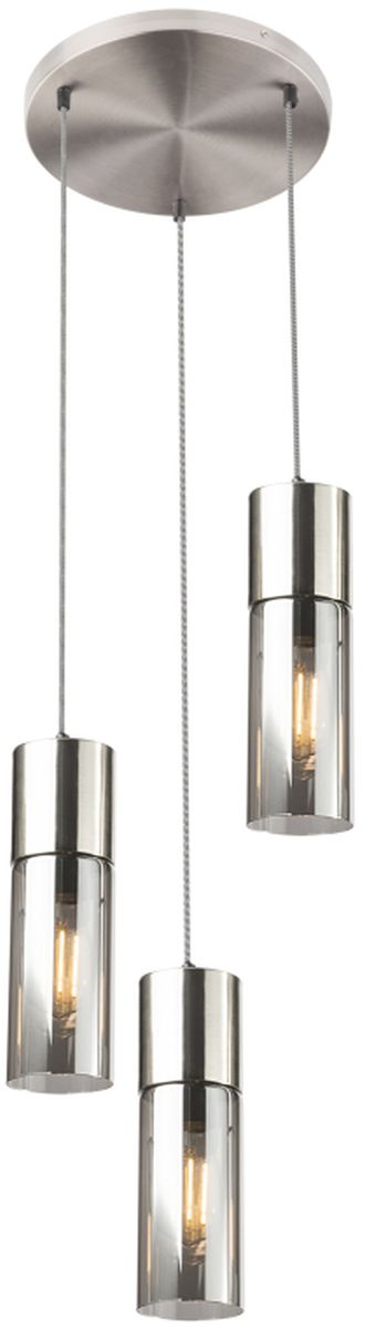Globo Lighting Annika závěsné svítidlo 3x25 W kouřová-stříbrná 21000-3HN