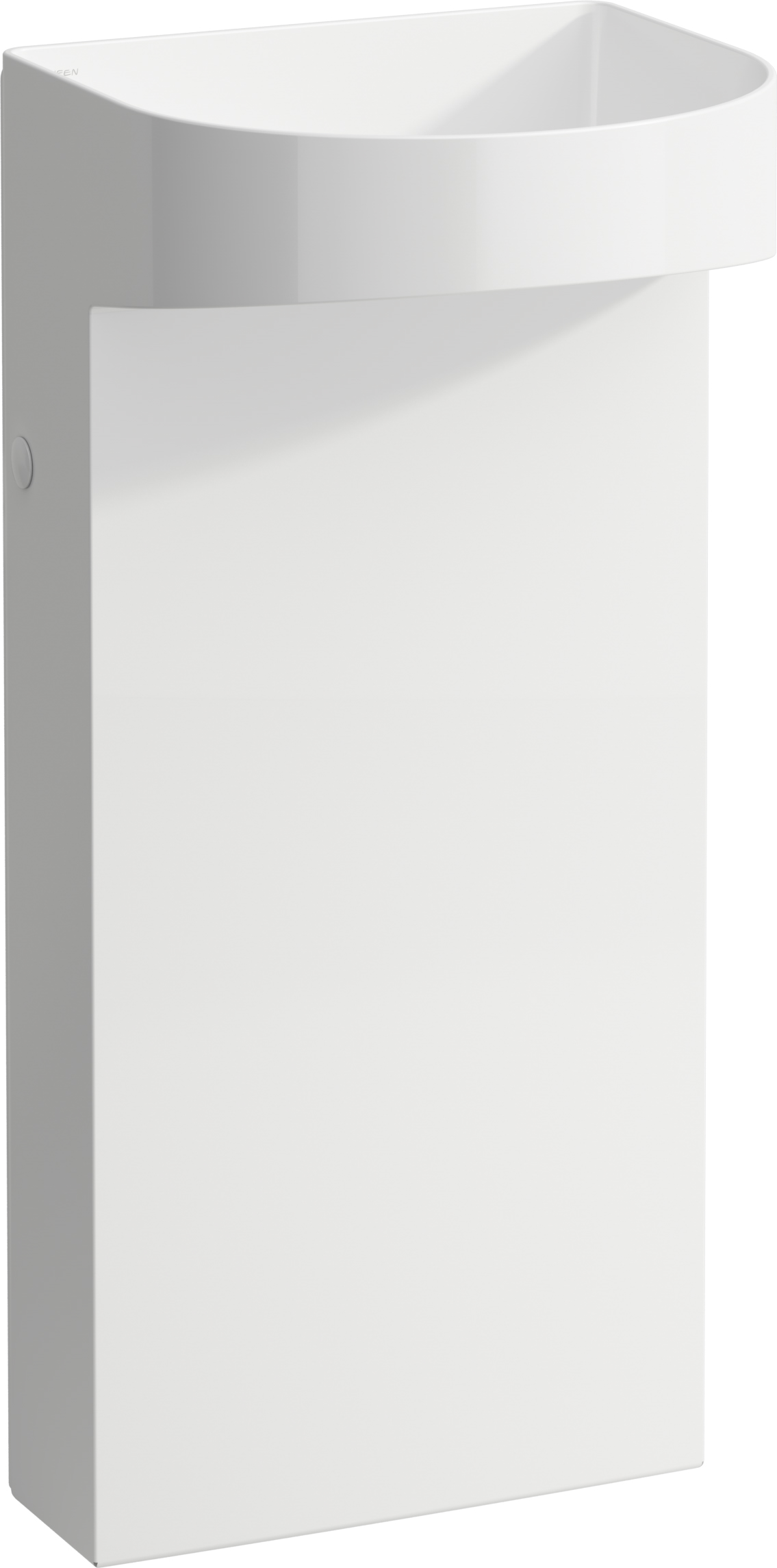 Laufen Sonar volně stojící umyvadlo 41x38 cm polokulatý volně stojící bílá matný H8113417571121
