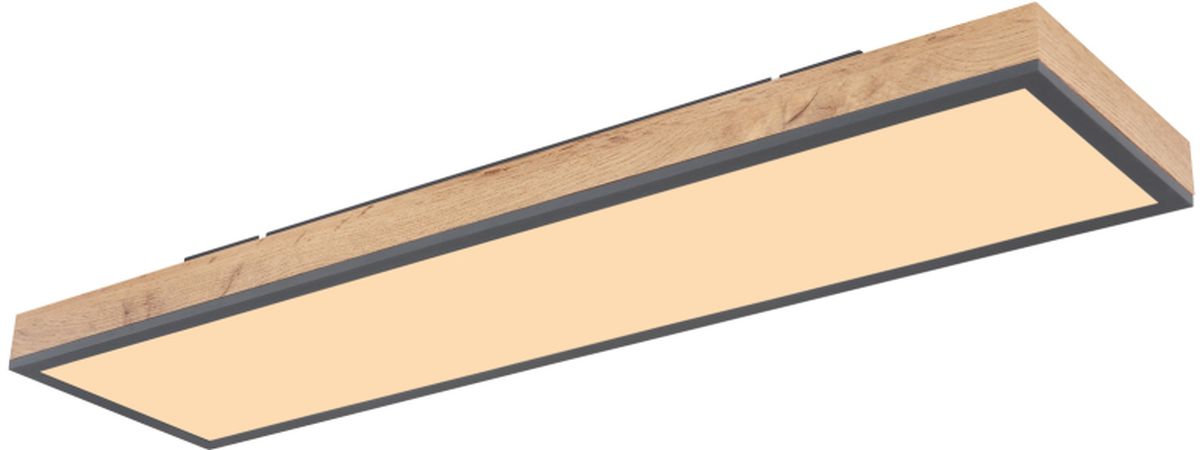 Globo Lighting Doro stropní světlo 1x24 W bílá-dřevo-grafitová 416080WD4