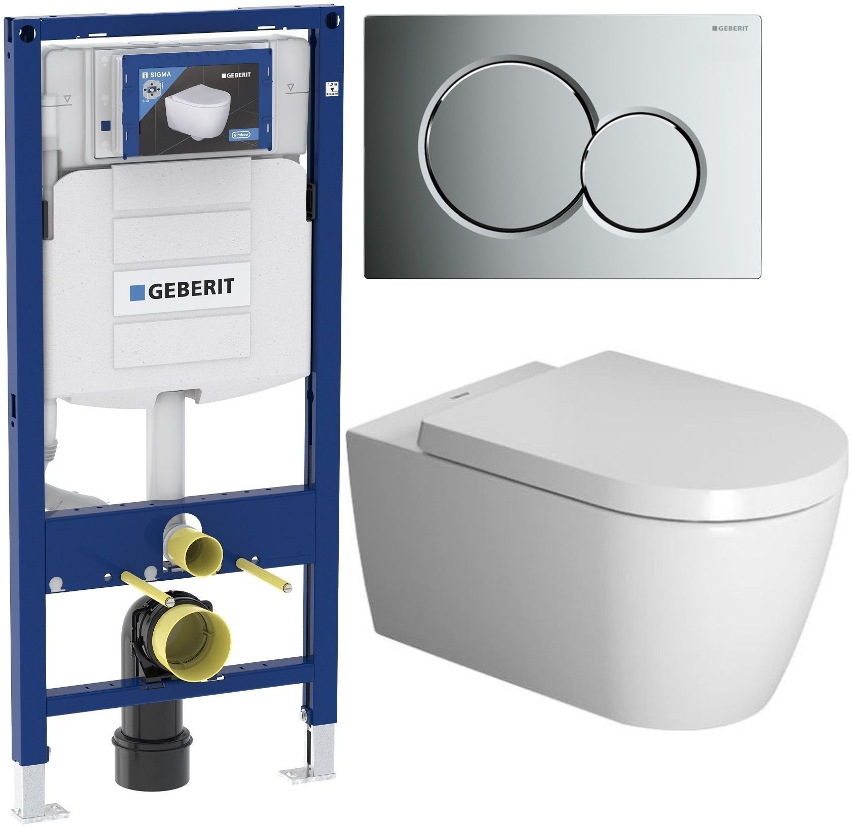 Set záchodová mísa Duravit ME by Starck 2529092000, záchodové prkénko Duravit ME by Starck 0020090000, 115.770.21.5