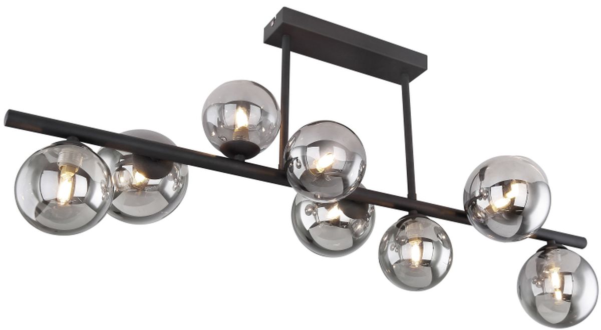 Globo Lighting Riha stropní světlo x3.5 W černá-kouřová 56133-9D