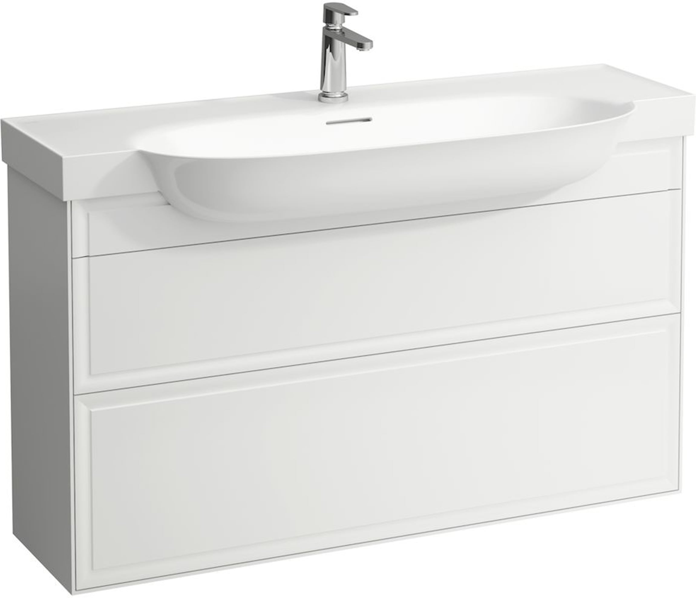 Laufen The New Classic skříňka 117.7x31.6x67.7 cm pod umyvadlo závěsná bílá H4060520856311