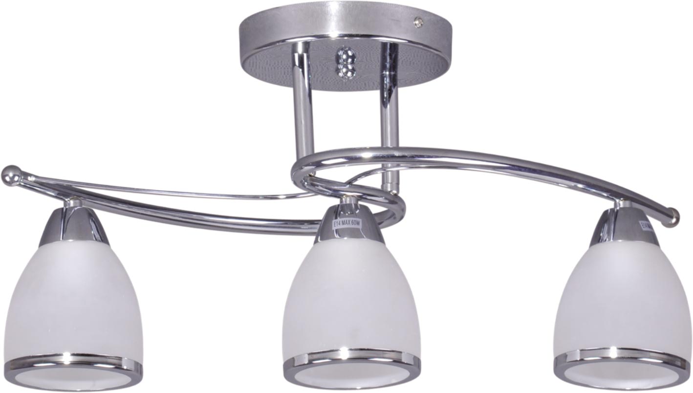 Kaja Samira stropní světlo 3x40 W bílá-chrom K-JSL-8090/3CHR