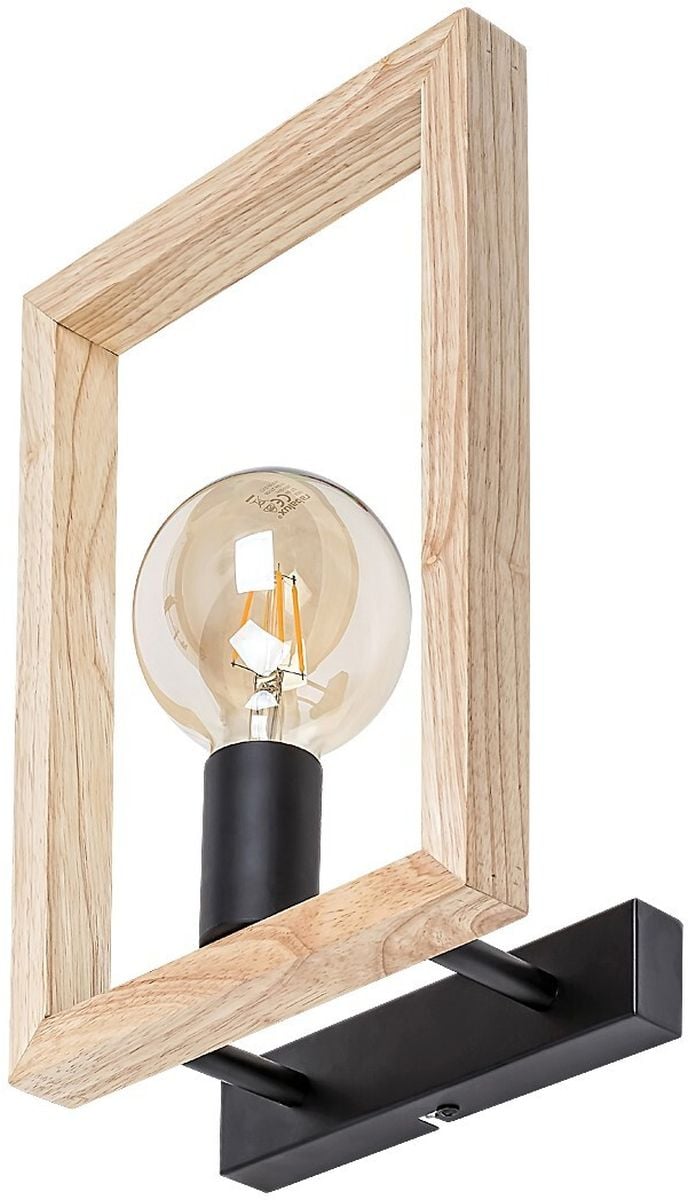 Rabalux Indigo nástěnné svítidlo 1x40 W černá-dřevo 2289