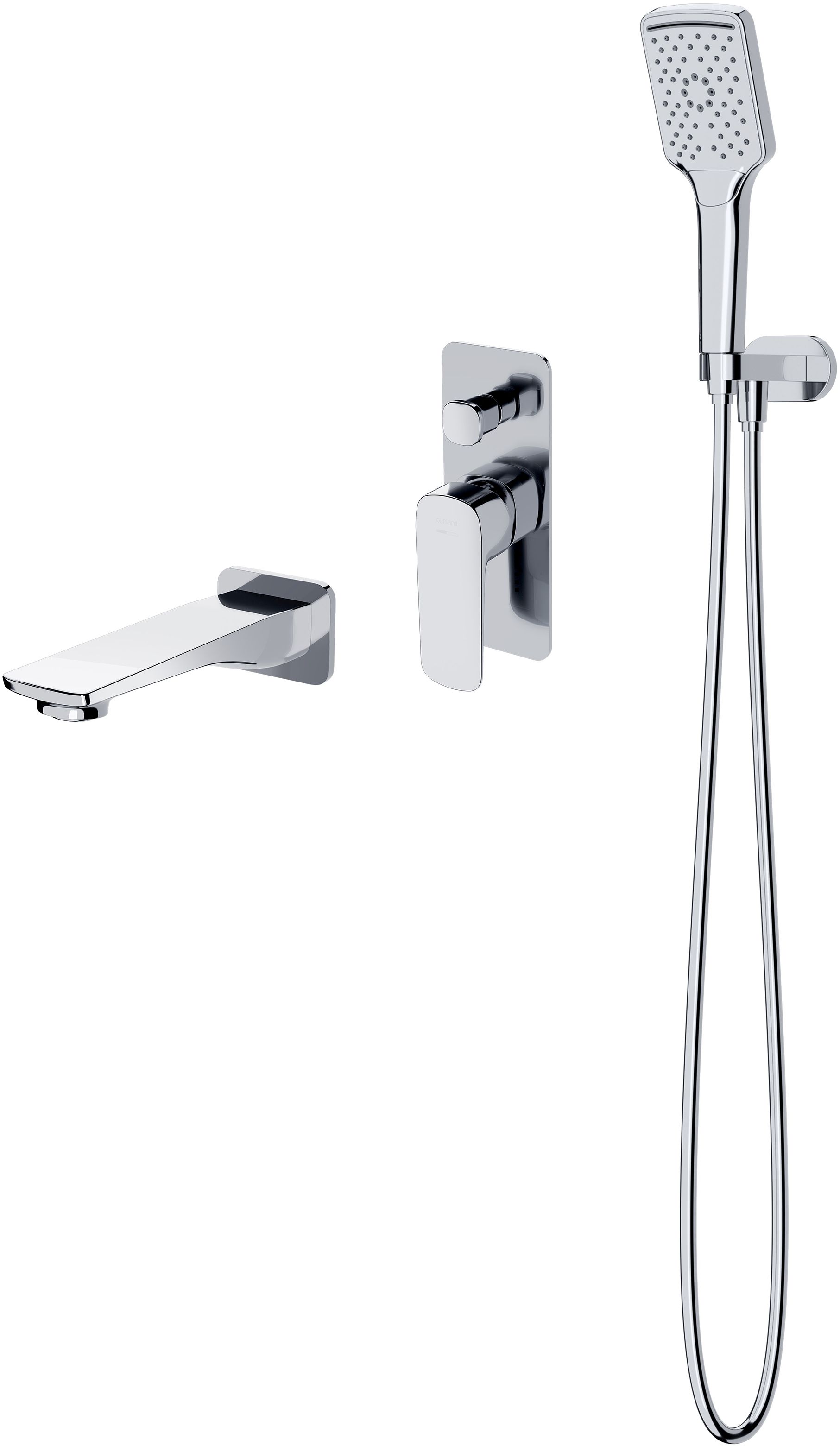 Sada vanová baterie Cersanit Larga S951-374, sprchová sada Cersanit Larga S951-512, S951-706