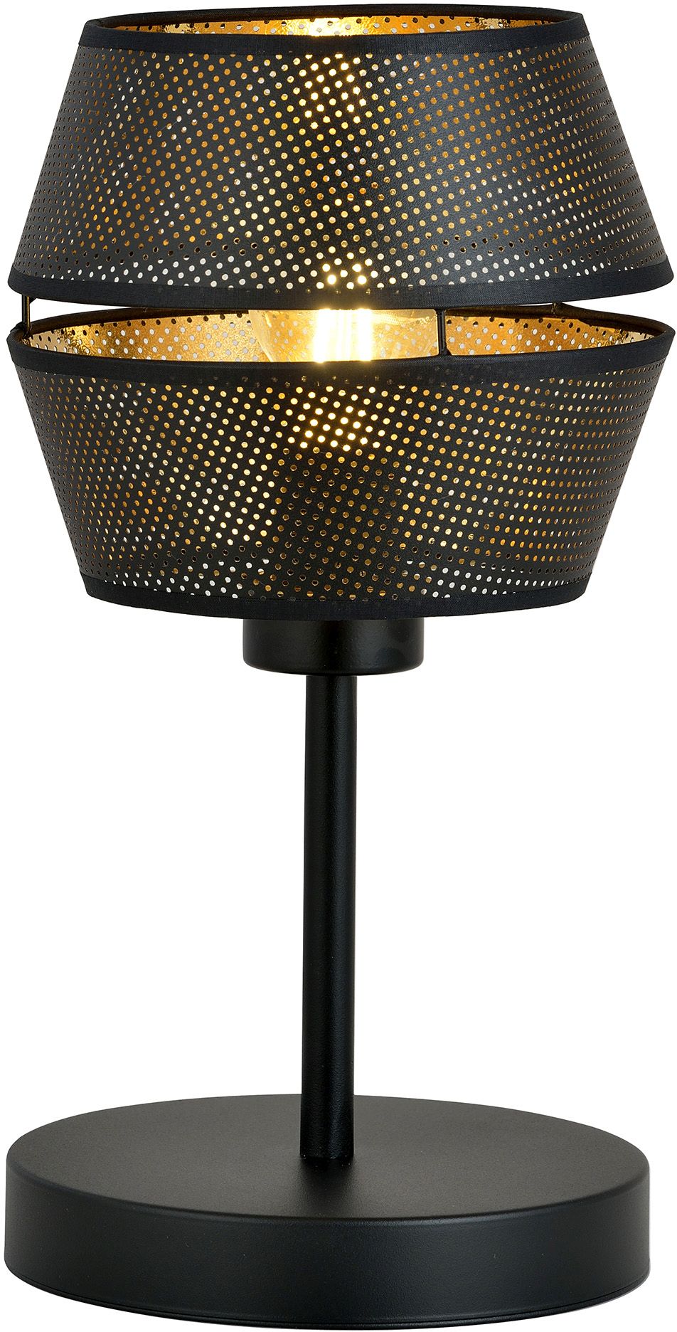 Emibig Malia stolní lampa 1x15 W černá-zlatá 1185/LN