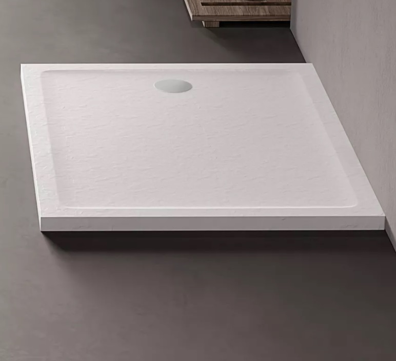 New Trendy Mild Stone obdélníková sprchová vanička 90x70 cm bílá B-0544