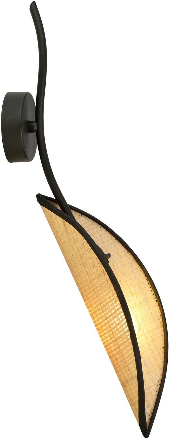 Emibig Lotus nástěnné svítidlo 1x10 W černá-hnědá 1108/K1