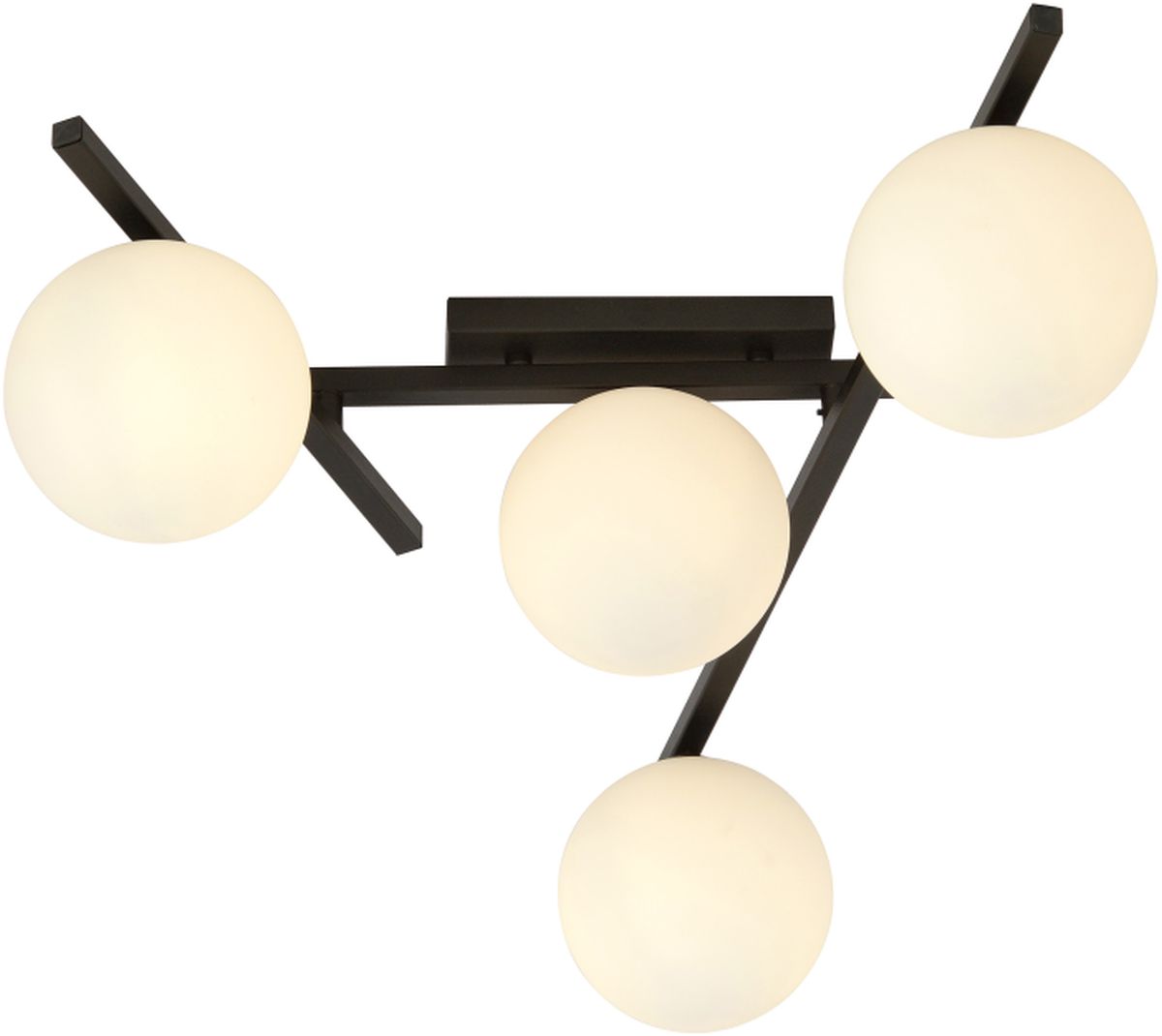 Emibig Smart stropní světlo 4x10 W černá-opálová 1103/4