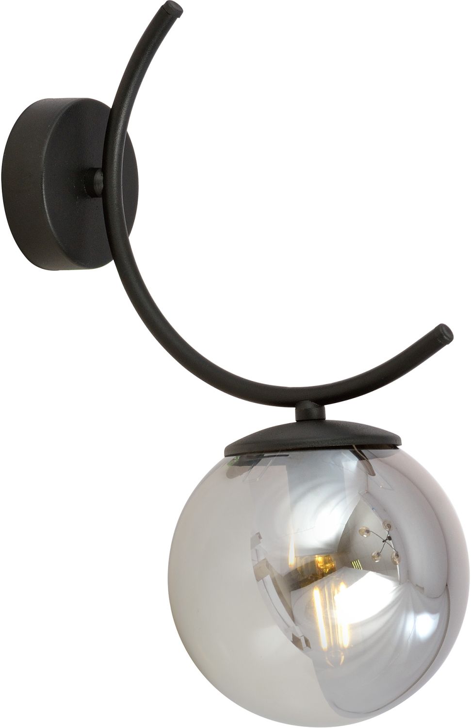 Emibig Boston nástěnné svítidlo 1x10 W černá-grafitová 1110/K1