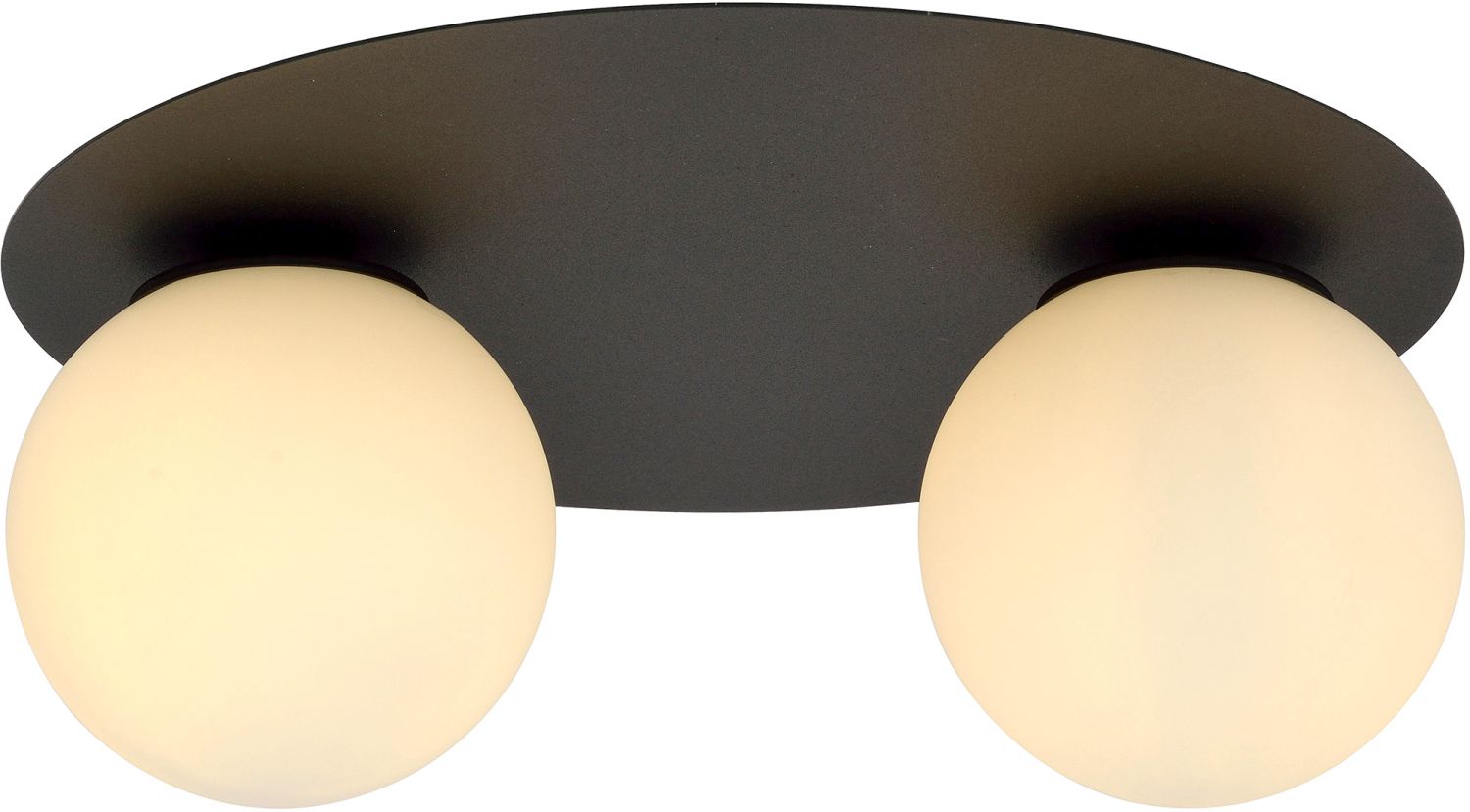 Emibig Solar stropní světlo 2x10 W černá-opálová 1127/2