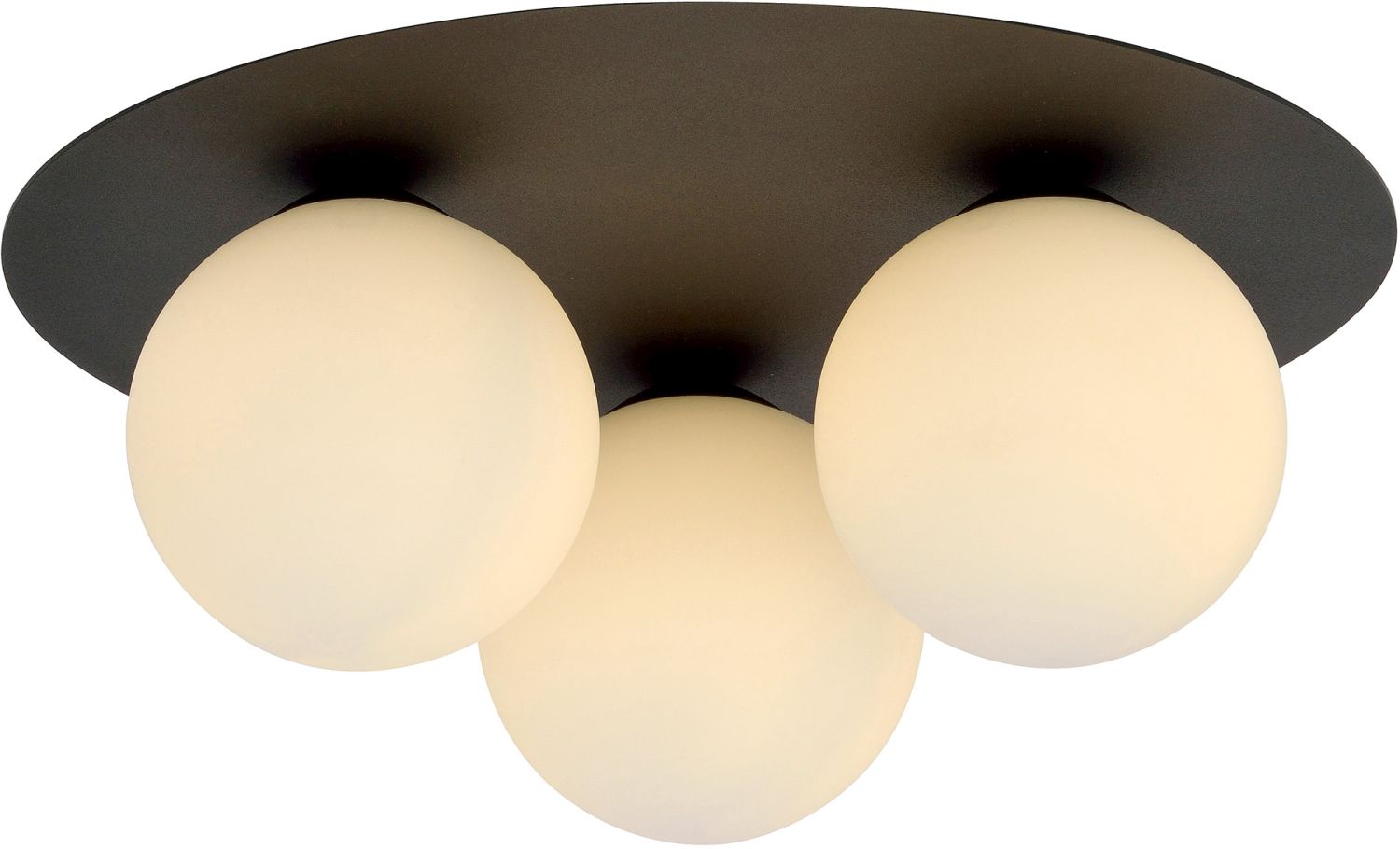 Emibig Solar stropní světlo 3x10 W černá-opálová 1127/3