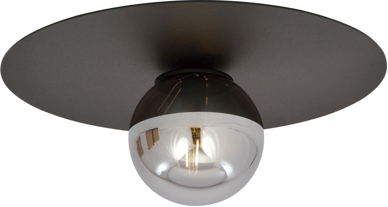 Emibig Solar stropní světlo 1x10 W černá-grafitová 1128/1