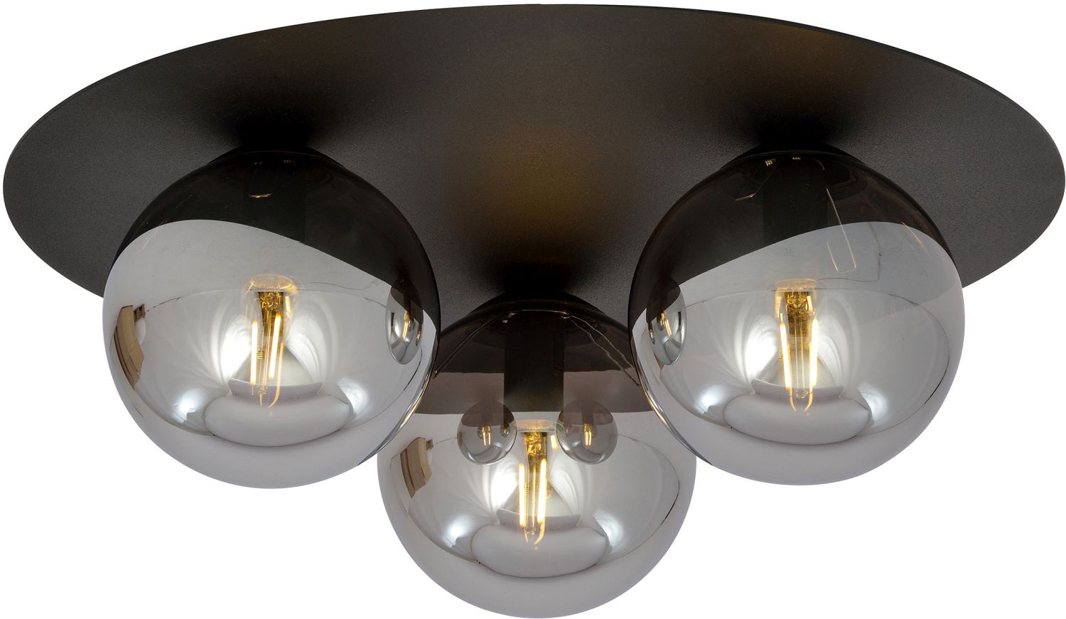 Emibig Solar stropní světlo 3x10 W černá-grafitová 1128/3