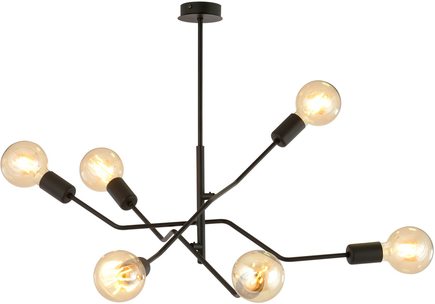 Emibig Frix stropní světlo 6x15 W černá 1126/6