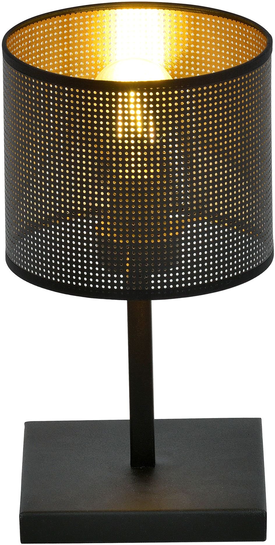 Emibig Jordan stolní lampa 1x60 W černá-zlatá 1144/LN1