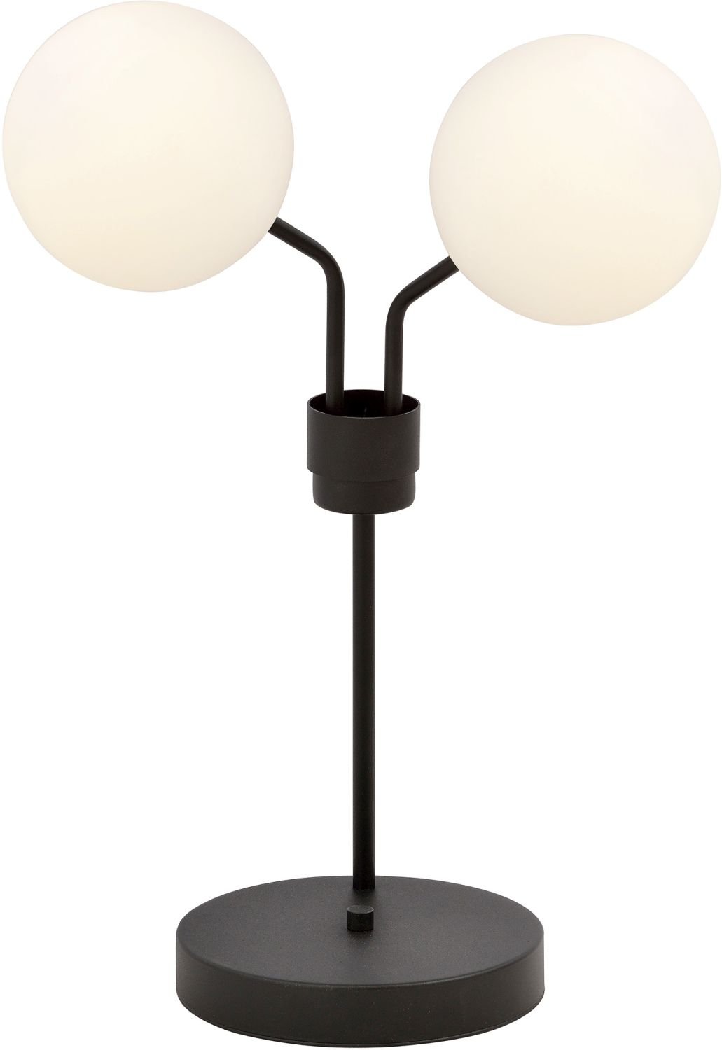 Emibig Nova stolní lampa 2x10 W černá-opálová 1138/LN2