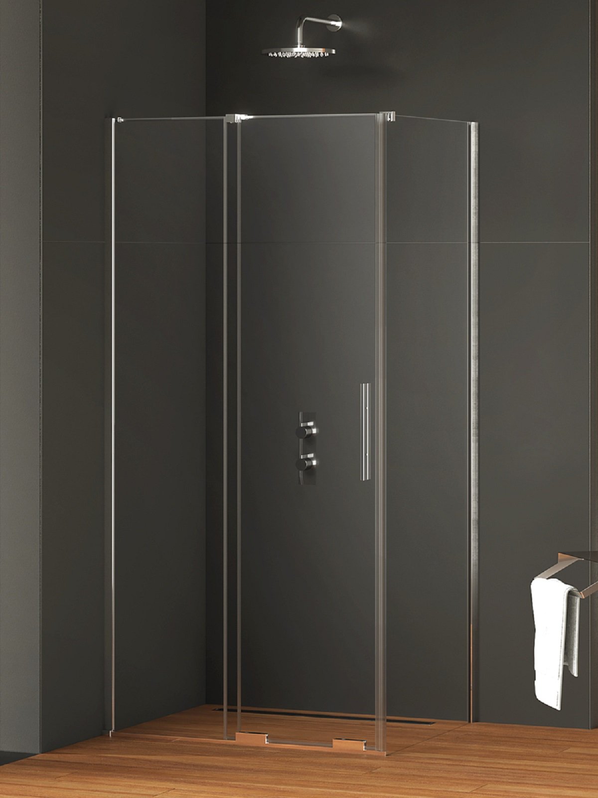 New Trendy Smart sprchový kout 110x110 cm čtvercový chrom lesk/průhledné sklo EXK-4028