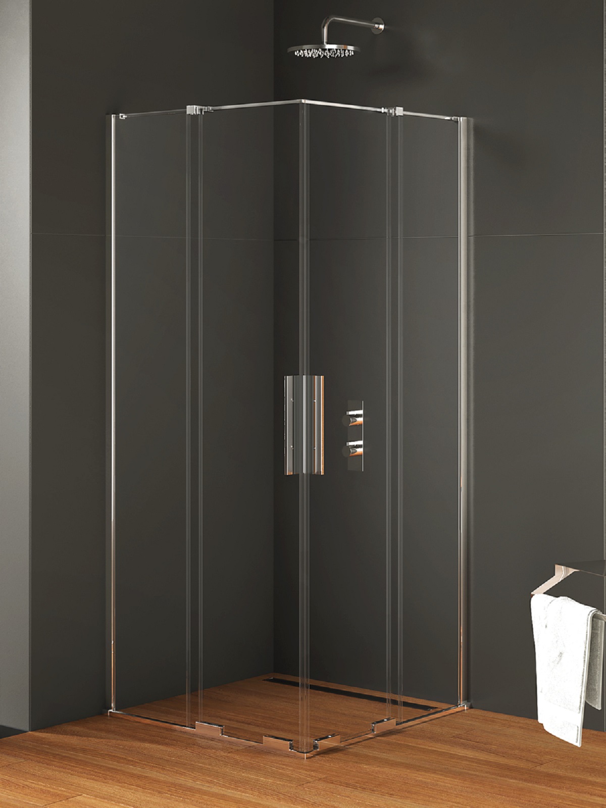 New Trendy Smart sprchový kout 110x90 cm obdélníkový chrom lesk/průhledné sklo EXK-4062