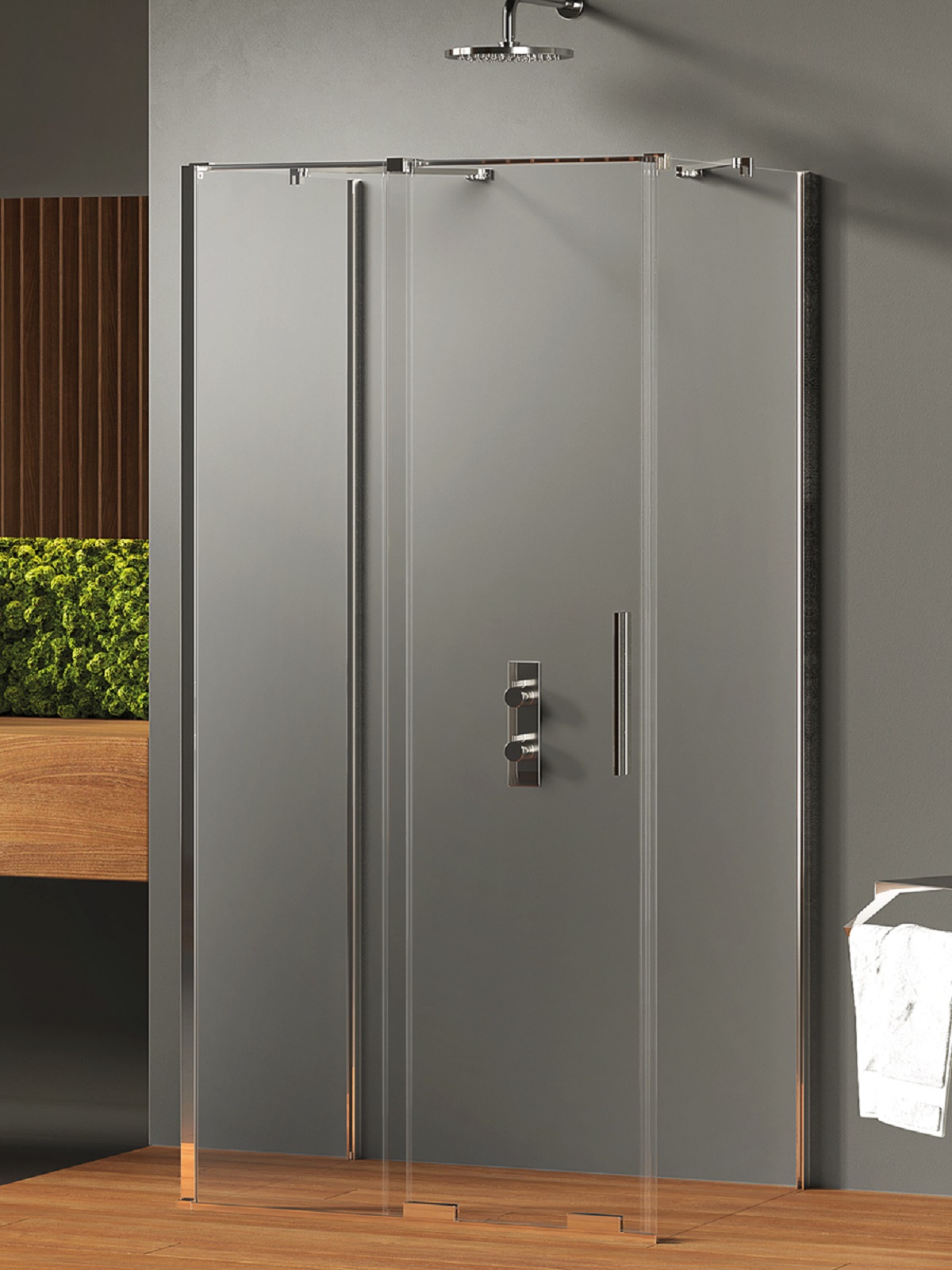 New Trendy Smart sprchový kout 130x90 cm obdélníkový chrom lesk/průhledné sklo EXK-4080