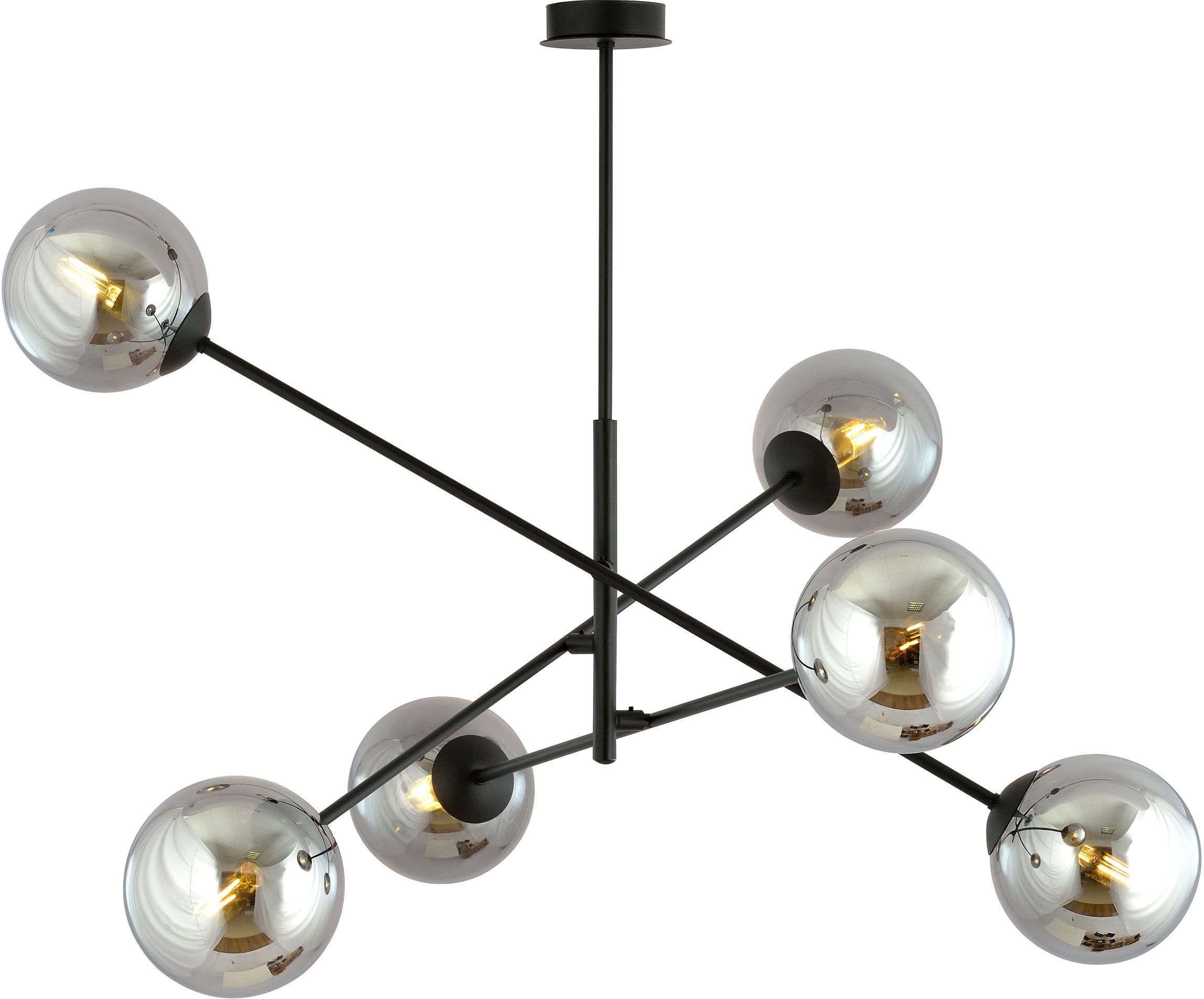 Emibig Linear stropní světlo 6x10 W černá-grafitová 1167/6