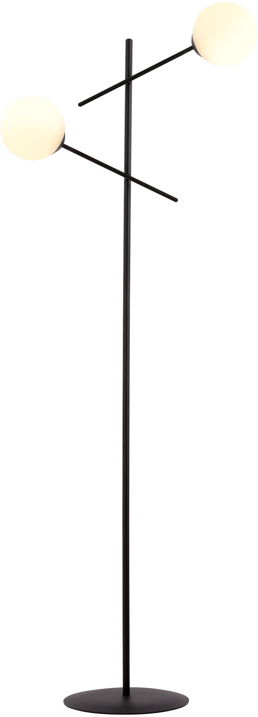 Emibig Linear stojací lampa 2x10 W bílá-černá 1169/LP2