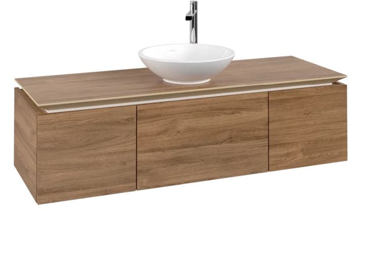 Villeroy & Boch Legato skříňka 140x50x38 cm pod umyvadlo závěsná dub B58500RH