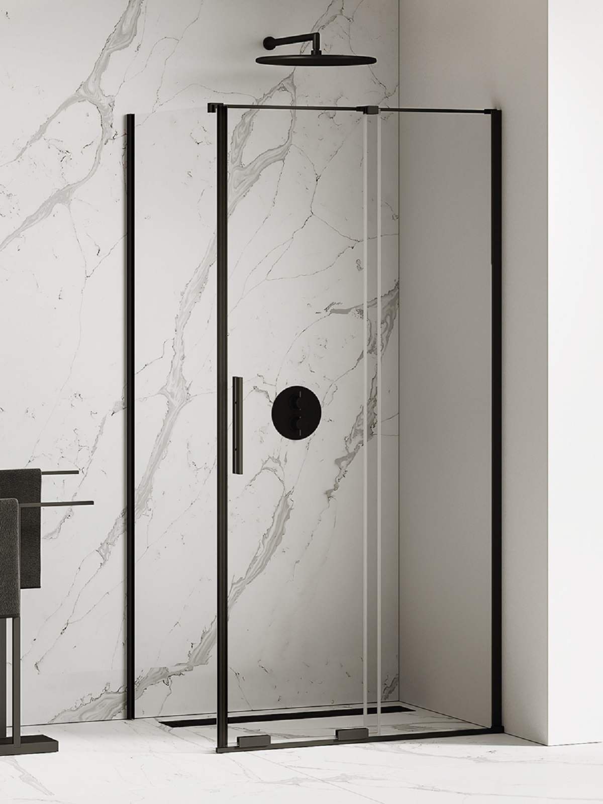 New Trendy Smart Black sprchový kout 150x120 cm obdélníkový EXK-4153