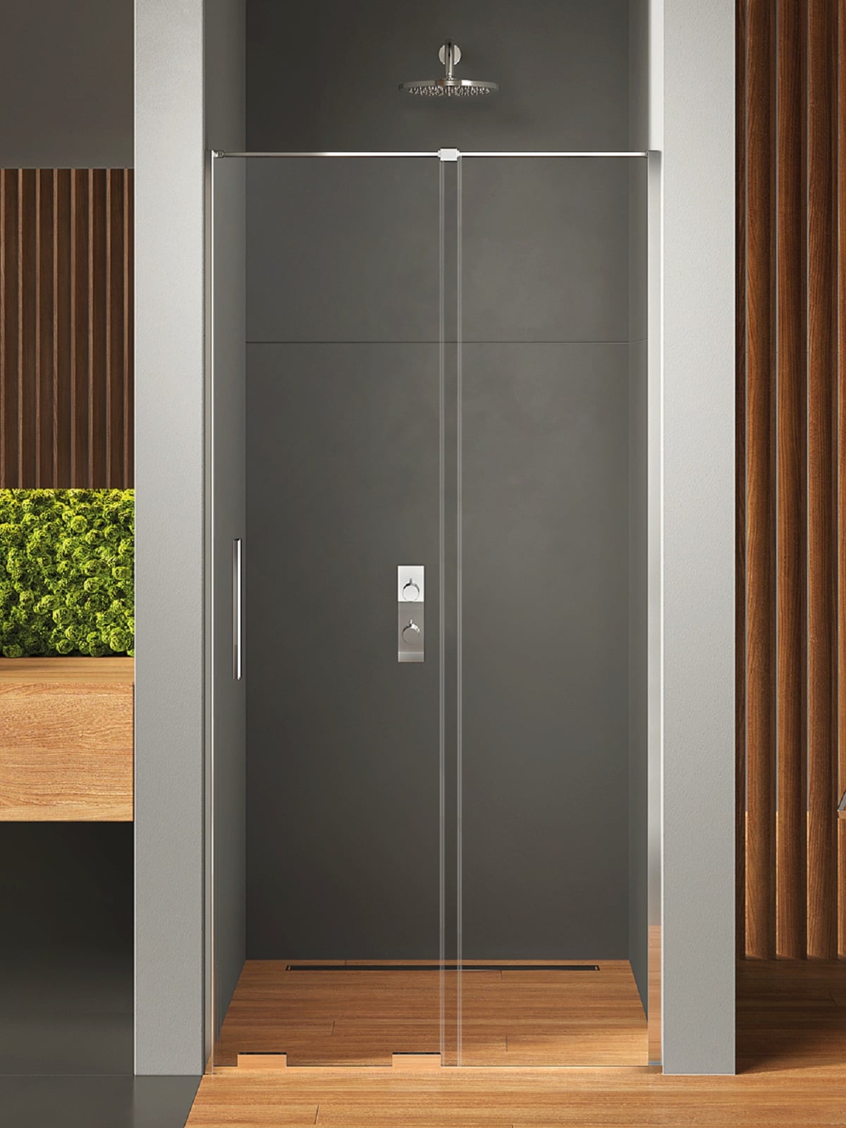 New Trendy Smart sprchové dveře 110 cm posuvné chrom lesk/průhledné sklo EXK-4006