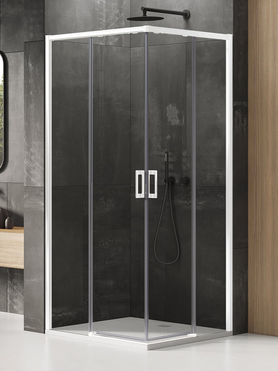 New Trendy Prime White sprchový kout 110x70 cm obdélníkový bílá matný/průhledné sklo D-0394A/D-0403A