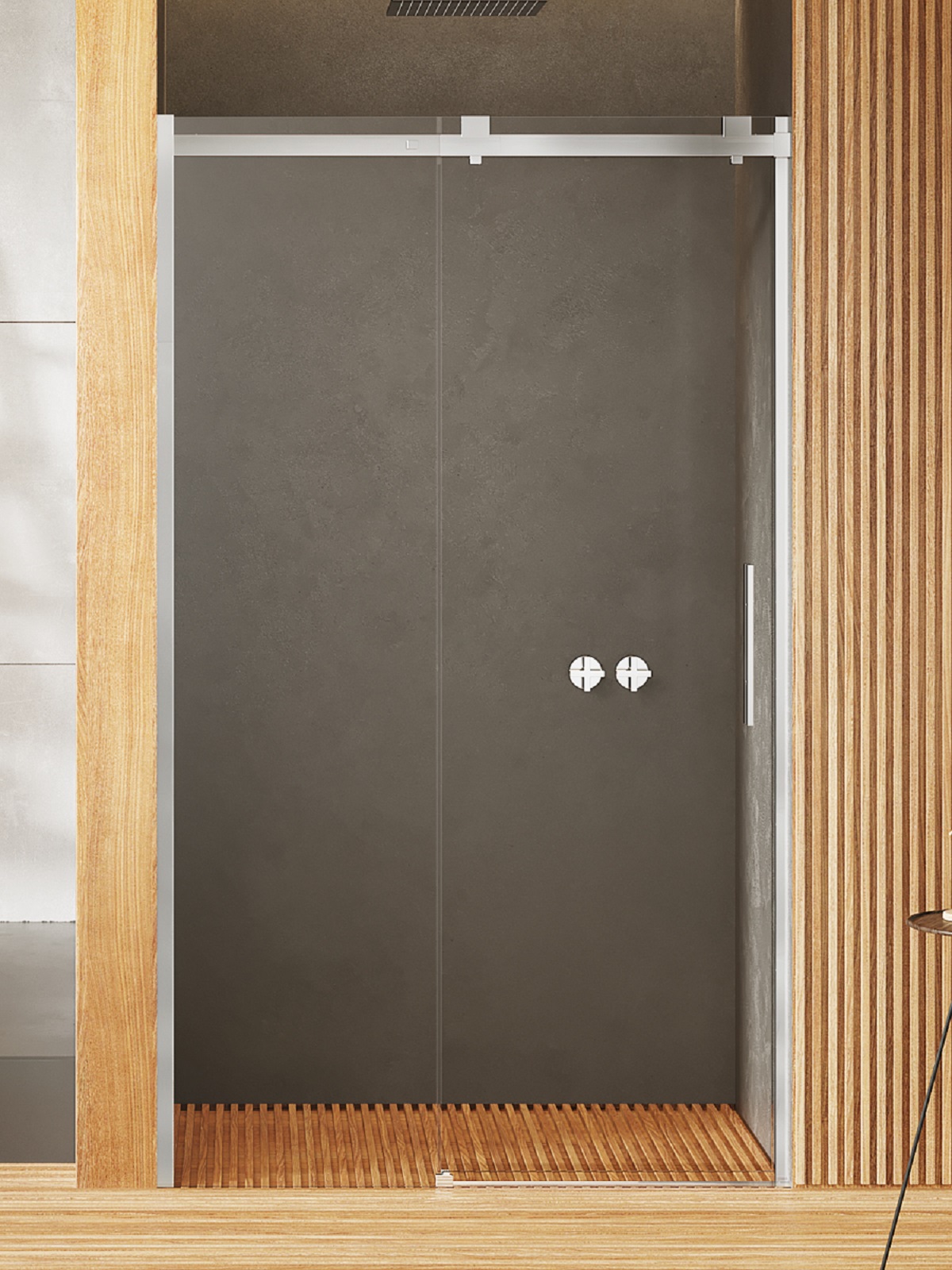 New Trendy Softi sprchové dveře 130 cm posuvné chrom lesk/průhledné sklo EXK-3898