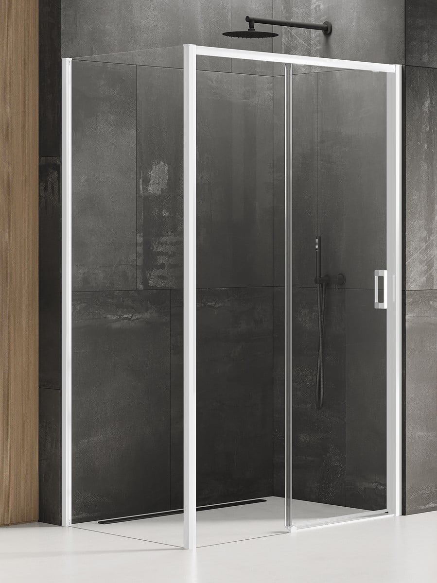 New Trendy Prime White sprchový kout 100x100 cm čtvercový bílá matný/průhledné sklo K-1359