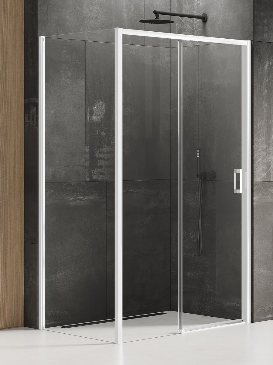 New Trendy Prime White sprchový kout 110x100 cm obdélníkový bílá matný/průhledné sklo K-1363