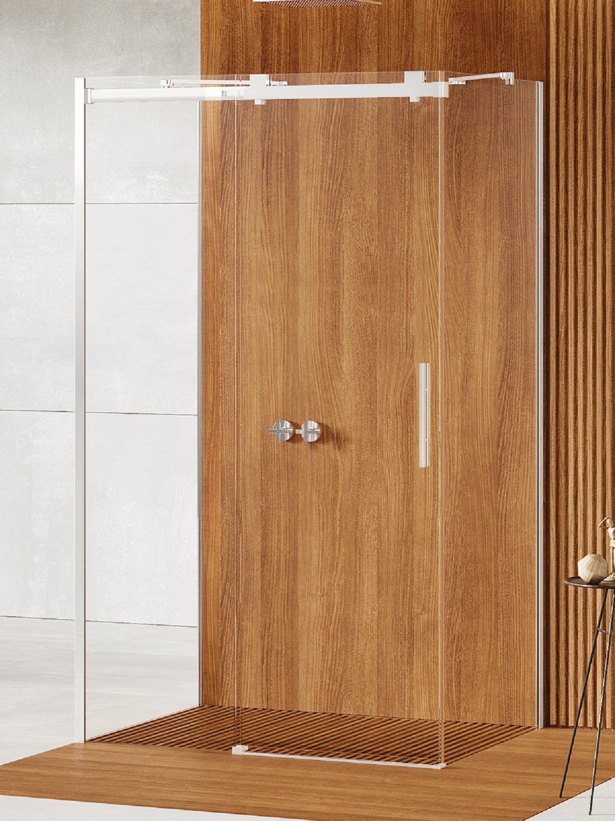 New Trendy Softi sprchový kout 100x90 cm obdélníkový chrom lesk/průhledné sklo EXK-3936