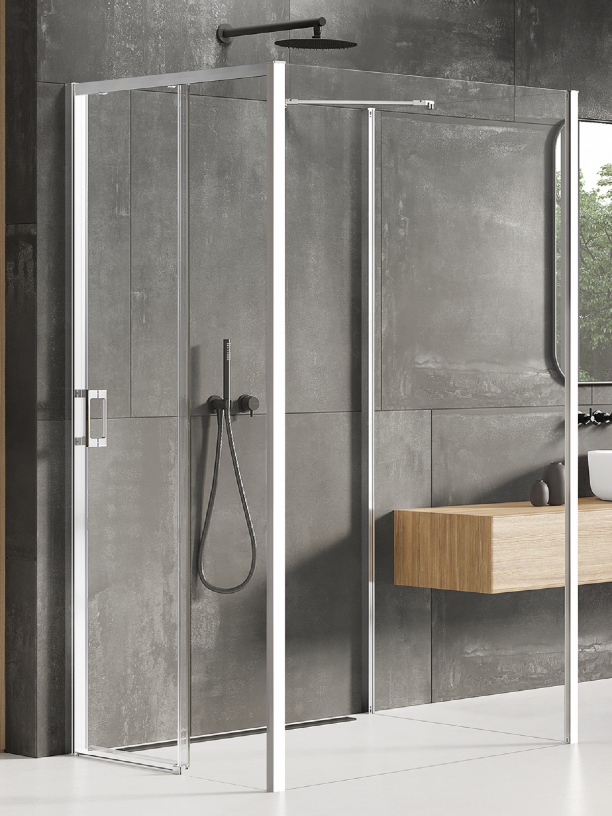 New Trendy Prime sprchový kout 110x110 cm čtvercový chrom lesk/průhledné sklo K-1596