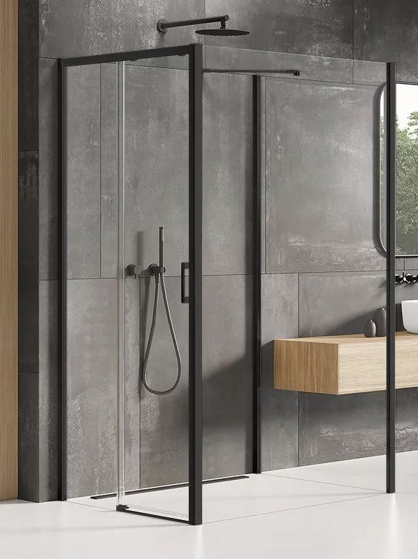 New Trendy Prime Black sprchový kout 110x90 cm obdélníkový černá matný/průhledné sklo K-0970