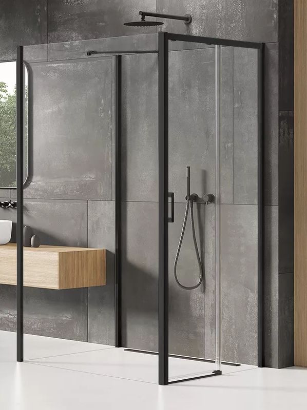 New Trendy Prime Black sprchový kout 110x90 cm obdélníkový černá matný/průhledné sklo K-0982
