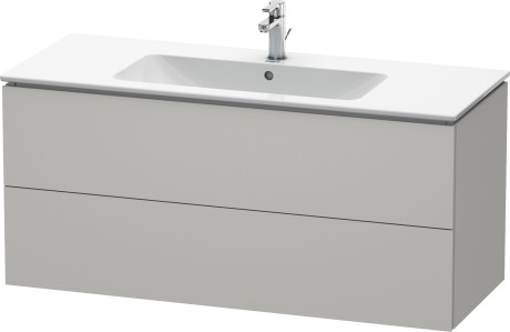 Duravit L-Cube skříňka 122x48.1x55 cm pod umyvadlo závěsná šedá LC624300707