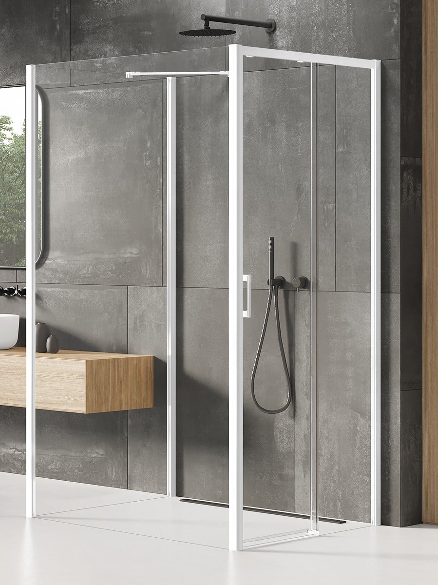 New Trendy Prime White sprchový kout 110x110 cm čtvercový bílá matný/průhledné sklo K-1572