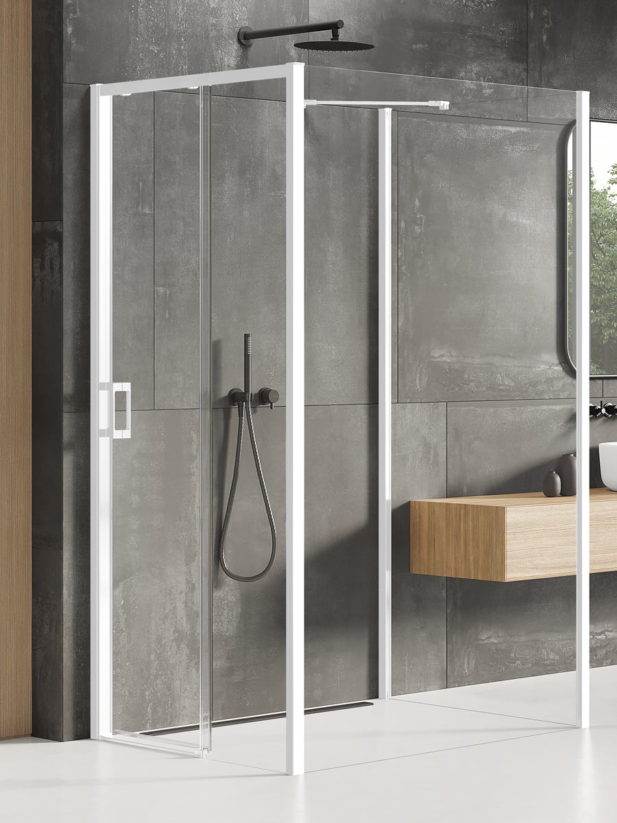 New Trendy Prime White sprchový kout 110x110 cm čtvercový bílá matný/průhledné sklo K-1632